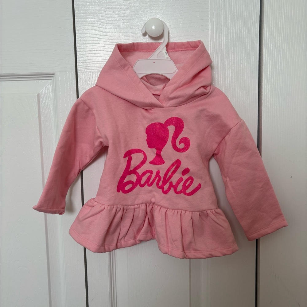 Barbie Light Pink Peplum Hoodie for Kids